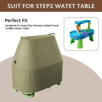 Ibirdie Water Table Cover For Step2 Rain Showers Waterproof And Dustproof Antiuv Outdoor Cover Cover Only Green