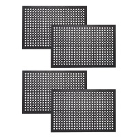 Envelor 4Pack Anti Fatigue Rubber Floor Mat Nonslip Restaurant Mat For Floors Bar Mat Drainage Mat Doormat Door Mat Utility Ga