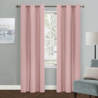 Mysky Home Pink Closet Curtains For Bedroom Doorway Door Curtain For Living Room Grommet Room Darkening Curtain For Bedroom Ther