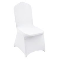 Vevor 30 Pcs Flatfront Chair Covers Polyester Spandex Chair Cover Stretch Slipcovers Wedding Holiday Banquet Party Celebra