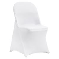 Vevor Stretch Spandex Folding Chair Covers Universal Fitted Chair Cover Removable Washable Protective Slipcovers For Wedding