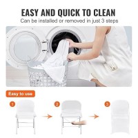 Vevor Stretch Spandex Folding Chair Covers Universal Fitted Chair Cover Removable Washable Protective Slipcovers For Wedding