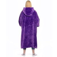 Waitu Wearable Blanket Sweatshirt Gifts For Women And Men Warm And Cozy Giant Blanket Hoodie Thick Flannel Blanket With Sleeve