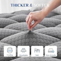 Dual Layer 3 Inch Memory Foam Mattress Topper Twin Xl Size 2 Inch Cooling Gel Memory Foam Plus 1 Inch Down Alternative Pillowtop Mattress Pad Cover With 8-21 Inch Deep Pocket Grey