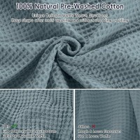 Phf 100 Cotton Waffle Weave Blanket King Size 104 X 90Lightweight Washed Soft Breathable Blanket For All Season Perfect B