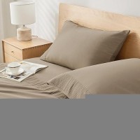 Andency Taupe Sheets Full Set 4 Pieces Super Soft Sheets For Full Size Bed Microfiber Full Sheet Set Deep Pocket Up To 16