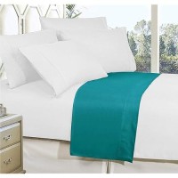 Elegant Comfort Premium Hotel Quality 1-Piece Flat Sheet  Luxury And Softest 1500 Premium Hotel Quality Microfiber Bedding Flat Sheet  Wrinkle-Free  Stain-Resistant  Queen  Turquoise