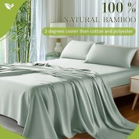 Shilucheng 100 Viscose Derived From Bamboo Sheets Queen Size 4Pcs Ultra Cooling Silky Soft Bed Sheets 16 Deep Pocket P