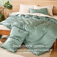 Bedsure Cotton Duvet Cover Queen Size Soft And Breathable Eucalyptus Lyocell Cotton Hybrid Comforter Cover Set For Hot Sleeper