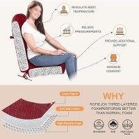 Rofiejox Rocking Chair Cushion Chenille Fabric Highdensity Sponge Durable Comfort Nonslip Bottom Tufted Seat Pads With Tie