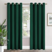 Youngstex Blackout Curtains 90 Inches Length For Bedroom Thermal Insulated With Grommet Room Darkening Window Drapes For Livin