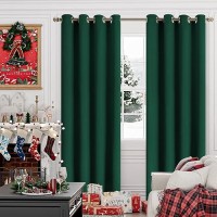 Youngstex Blackout Curtains 90 Inches Length For Bedroom Thermal Insulated With Grommet Room Darkening Window Drapes For Livin