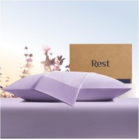 Rest Evercool Cooling Pillow Cases Standard 2 Pillowcase For Sensitive Skin Silver Infused Fabric For Hygienic Sleep Silky