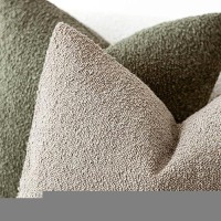 Foindtower Decorative Textured Boucle Throw Pillow Covers Accent Solid Pillow Cases Neutral Soft Cozy Couch Cushion Case For Cha