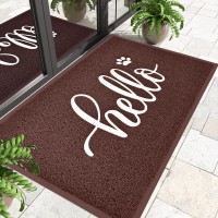 Thenv Door Mat Outside Entrance Waterproof Outdoor Indoor Hello Welcome Doormat Funny Cute Dog Cat Front Door Mat For Entrywa