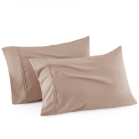 Bedsure King Pillow Cases Set Of 2 Polyester Rayon Derived From Bamboo Cooling Pillowcase Breathable Soft And Wrinklefree