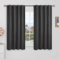 Bgment Blackout Curtains 40 Inch Length For Cafe 38 X 48 Inch Curtains Rod Pocket And Back Tab Thermal Insulated Room Darkenin