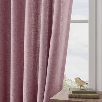 Joywell Linen Pinch Pleated Window Curtains 84 Inch Long Back Tab Clip Rings Semi Sheer Light Filtering Drapes With Hooks For Be