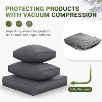 Amopatio Patio Furniture Cushions  Replacement Outdoor Cushions For 4-Seat Patio Furniture  Waterproof Cushions For Outdoor Sectional Sofa Couch(Dark Grey)