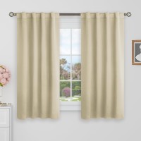 Bgment 48 Inch Length Blackout Curtains 38 X 48 Inch Curtains Rod Pocket And Back Tab Thermal Insulated Room Darkening Curtain