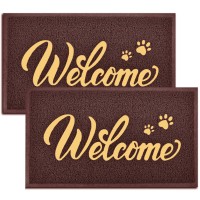 Thenv Door Mat Welcome 2 Pack 30X175 Outdoorindoor Heavy Duty Non Slip Doormat For Front Door Entance Outside Door Mats