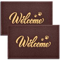 Thenv Door Mat Welcome 2 Pack 36X24 Outdoorindoor Heavy Duty Non Slip Doormat For Front Door Entance Outside Door Mats F