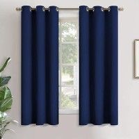 Youngstex Blackout Curtains 63 Inch Length For Bedroom Thermal Insulated With Grommet Small Half Window Drapes For Kitchen Bat