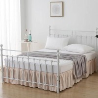 Xuan Dian Bed Skirt Full Size Ruffled Bed Skirt With Split Corners 14 Inch Drop Dust Ruffle Bed Skirt With Platform Full 14