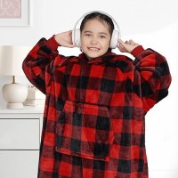 Waitu Wearable Blanket For Kids Wearable Blanket Hoodie Gifts For Teens Girls And Boys Warm Blanket Sweatshirt For Teenage Ho