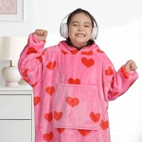 Waitu Wearable Blanket For Kids Wearable Blanket Hoodie Gifts For Teens Girls And Boys Warm Blanket Sweatshirt For Teenage Ho