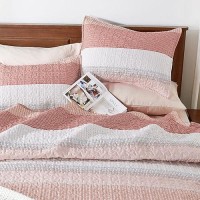 Andency California King Quilt Set - Blush Pink Lightweight Soft Quilt Cal King - Summer Bedspread California King Size - Bedding Coverlet For All Seasons (Includes 1 Quilt  2 Pillow Shams)