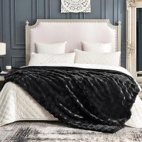 Cozy Bliss Faux Fur Throw Blanket For Couch Fuzzy Soft Plush Thick Bubble Blanket For Sofa Bedroom Living Room 108 90 Inches