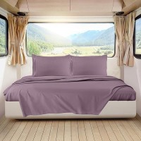 Nestl Grayish Purple Rv Queen Sheets Super Soft Rv Short Queen Sheets For Rv Camper 4 Piece 1800 Microfiber Fitted Rv Sheets