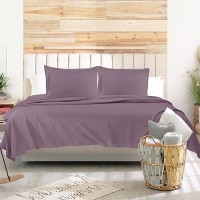 Nestl Grayish Purple Rv Queen Sheets Super Soft Rv Short Queen Sheets For Rv Camper 4 Piece 1800 Microfiber Fitted Rv Sheets