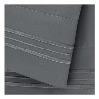 Nestl Grey Rv Queen Sheets Super Soft Rv Short Queen Sheets For Rv Camper 4 Piece 1800 Microfiber Fitted Rv Sheets Double Br