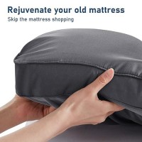 Full Mattress Topper Extra Thick Pillowtop Cooling Mattress Topper Plush Mattress Pad Cover Protector With 821 Inch Deep Pocket