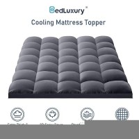 California King Mattress Topper Extra Thick Pillowtop Cooling Mattress Topper Plush Mattress Pad Cover Protector With 821 Inch