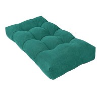 Rofiejox Bench Cushion 36 Inch - Chenille Fabric  High-Density Foam  Non-Slip Bottom  Soft Durable Indoor Tufted Long Seat Cushion For Window Garden Furniture (Green A  36X14X4 Inch)