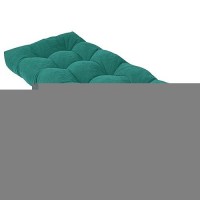 Rofiejox Bench Cushion 48 Inch - Chenille Fabric  High-Density Foam  Non-Slip Bottom  Soft Durable Indoor Tufted Long Seat Cushion For Window Garden Furniture (Green A  48X16X4 Inch)