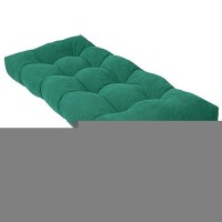 Rofiejox Bench Cushion 45 Inch - Chenille Fabric  High-Density Foam  Non-Slip Bottom  Soft Durable Indoor Tufted Long Seat Cushion For Window Garden Furniture (Green  45X18X4 Inch)