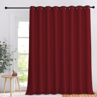 Nicetown Sliding Glass Door Curtain For Living Room Room Darkening Grommet Divider Drapes Extra Wide Window Treatment Decorati