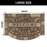 Mtouock Durable Welcome Door Mats 24X36 Heavyduty Large Welcome Mat For Front Door With Nonslip Rubber Backing Door Mats