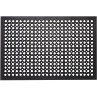 Ottomanson Indooroutdoor Hosewash Ring Design Nonslip Rubber 3X5 Modern Entryway Mat For Entryway Patio Backyard Garage 35