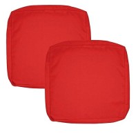 Flymei Patio Cushion Covers 24X24X4 Waterproof Outdoor Cushion Cover Replacement 2Packs Outdoor Seat Cushion Slipcover For Outdo