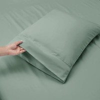 Nestl Extra Deep Pocket Sheets - Fits Mattress 18-24 Inches Deep  Extra Deep Pocket Full Size Sheets Sets  4 Piece Full Size Sheets  Full Sheets Deep Pocket  Sage Green