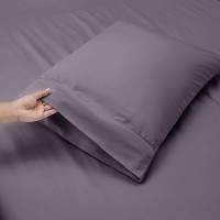 Nestl Extra Deep Pocket Sheets - Fits Mattress 18-24 Inches Deep  Extra Deep Pocket California King Size Sheets  4 Piece Cal King Sheets  Cal King Sheets Deep Pocket  Grayish Purple