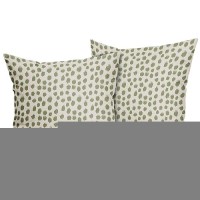 Sage Green Cream Polka Dot Pillow Covers 22X22 Set Of 2 Outdoor Modern Art Throw Pillows Boho Design Brush Strokes Decorative Pi