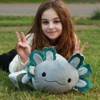 Beniny 4Pcs Axolotl Plush Long Axolotl Stuffed Animal Mommy 24 Inch With 3 Baby Axolotl Plushies In Tummy Axolotl Plushie Pill