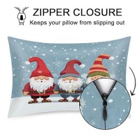 Winter Snow Dwarf Pillowcase For Hair And Skin Silk Pillowcase With Zipper Queen Size Pillow Cases Cooling Satin Pillow Cover