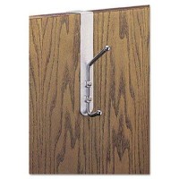 Safco OverTheDoor Coat Hook HOOKCOATOVER DOORSAM Pack of5